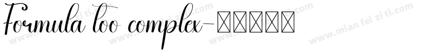 Formula too complex字体转换